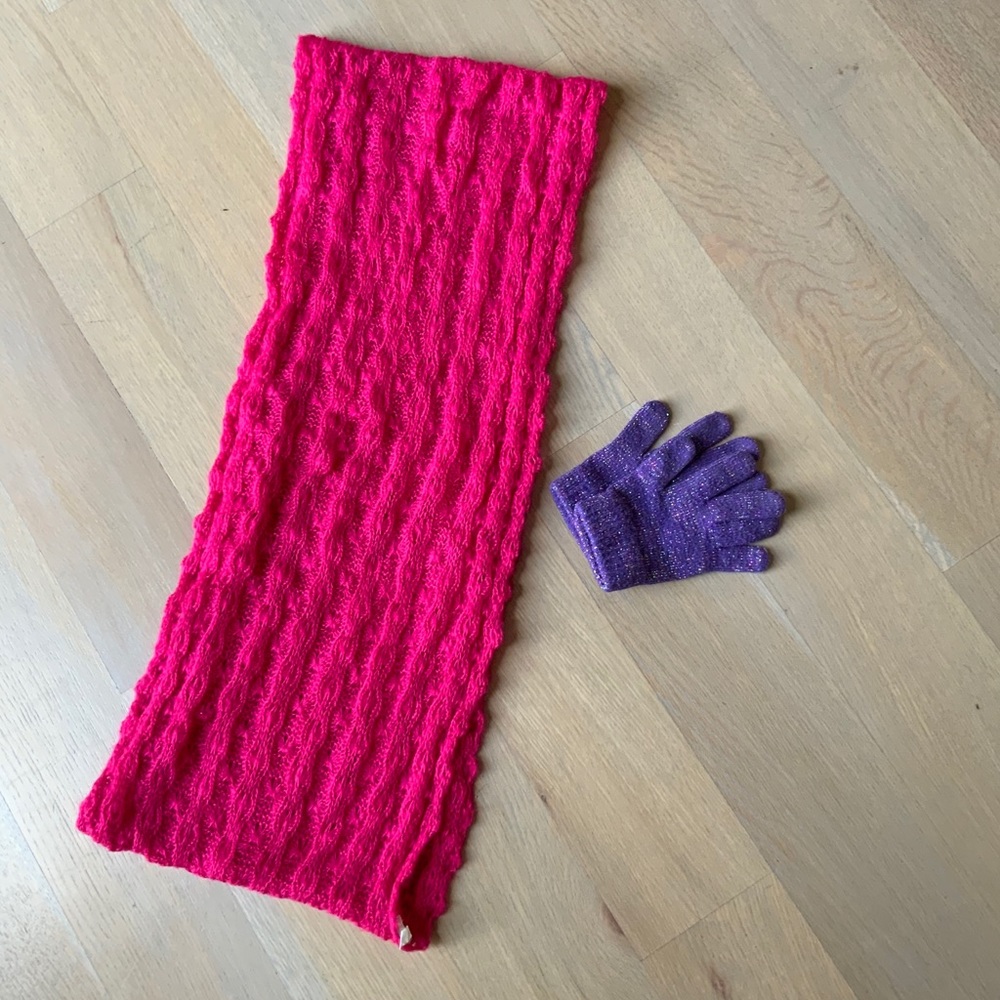 Colorful Scarf & Mittens